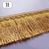 Wholesale 12M Long Fringe Polyester Yarn Gold Thread Tassel Lace Trim Ribbon Sew Latin Dress Garment Curtain DIY Accessories