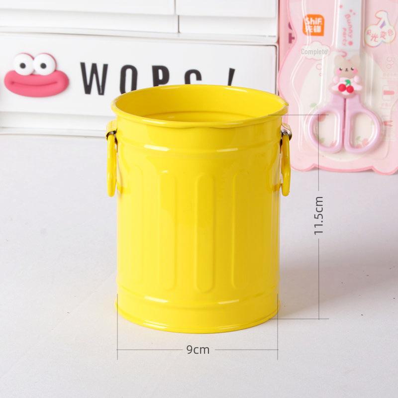 Large Capacity Creative Iron Pen Holder for Office or Dorm Desktop