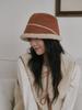 Olinkeompeulliteu Moon Suede Bonnet Hat (Camel)