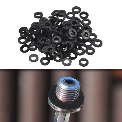 Solxion Nylon Flat Washers, M2-M10 (M2 M2.5 M3 M4 M5 M6 M8 M10) Repair Kit, 500-Piece Set, Nylon Insulated, Waterproof Flat Washers, Convenient for Re