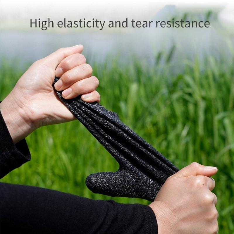 1 pár rybářských rukavic s magnetickým uvolňováním, odolné proti propíchnutí, rybářské rukavice