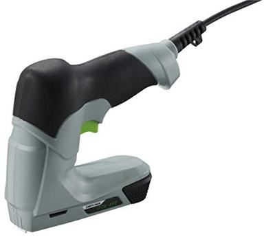 Grampeador Elétrico DTK-45B EARTH MAN com Dispositivo de Segurança para Prevenir Disparo em Falso, Inclui 1000 Grampos e Pregos Tipo T, AC100V, Cabo de Alimentação de 2m