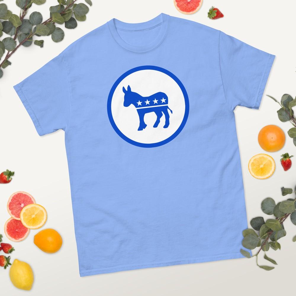 

Democratic Party Donkey Logo Vote Blue Unisex T-Shirt M
