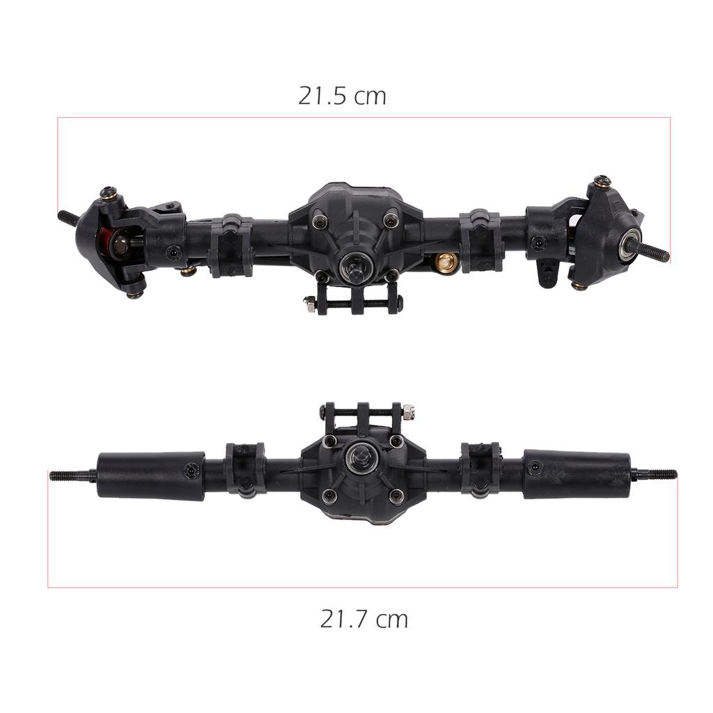 RC Car Front Rear Straight Complete Axle with 2pcs Metal Drive Shafts for Axial SCX10 II 90046 90047 1 10 RC Crawler