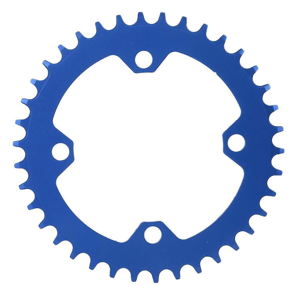 FMFXTR Round Oval Chainring 38T Narrow Wide Single Chain Ring for Road Bikes Mountain BikesBlue