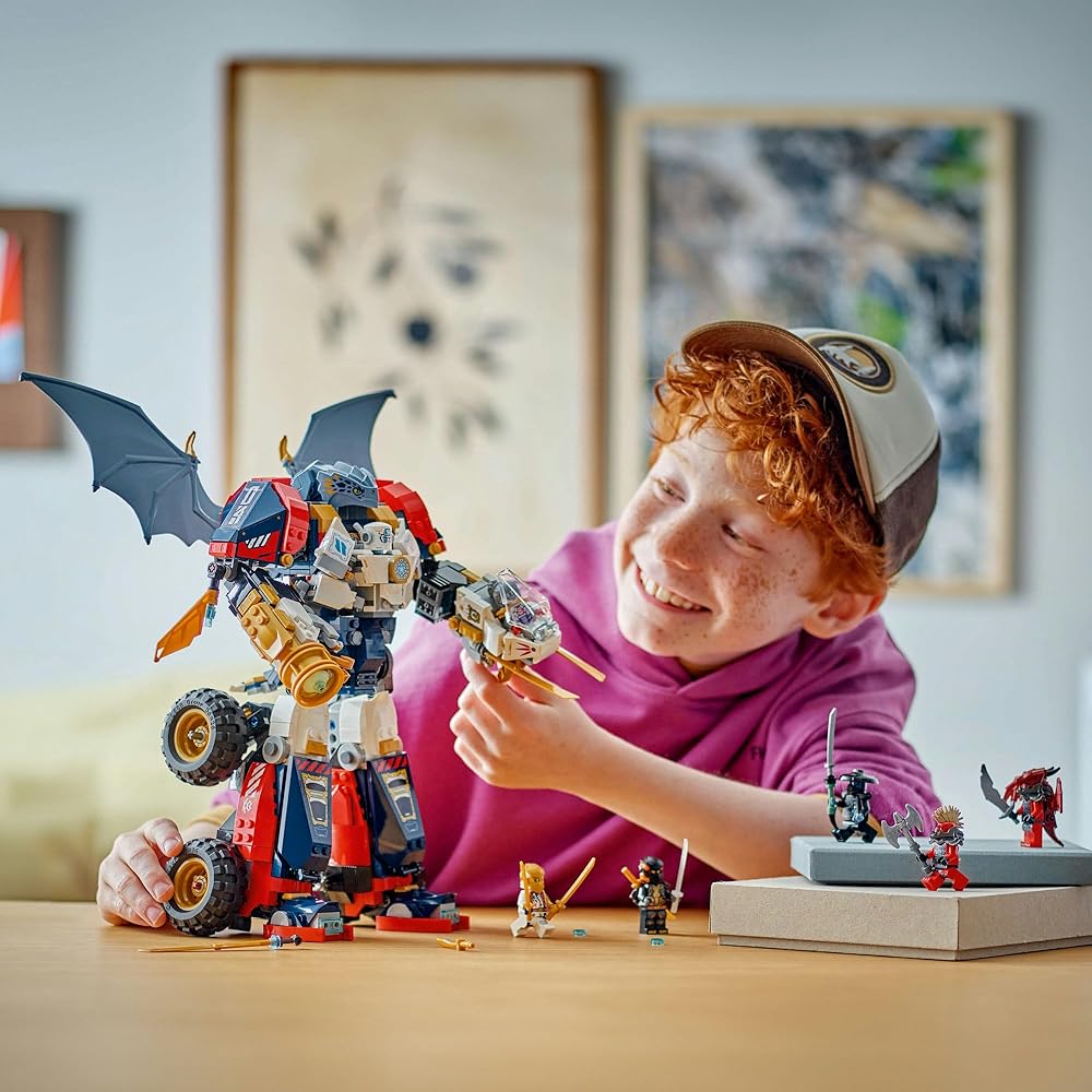 LEGO Ninjago Dragon Combination Ultra Mech Suit Toy, Birthday Gift, Building Blocks, for Boys and Girls, Ages 9, 10, and 11, Elementary School Student