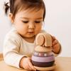 Montessori Baby Pole Stack Toy Stackable Elephant Bell Teething Toy  Newborn Gifts