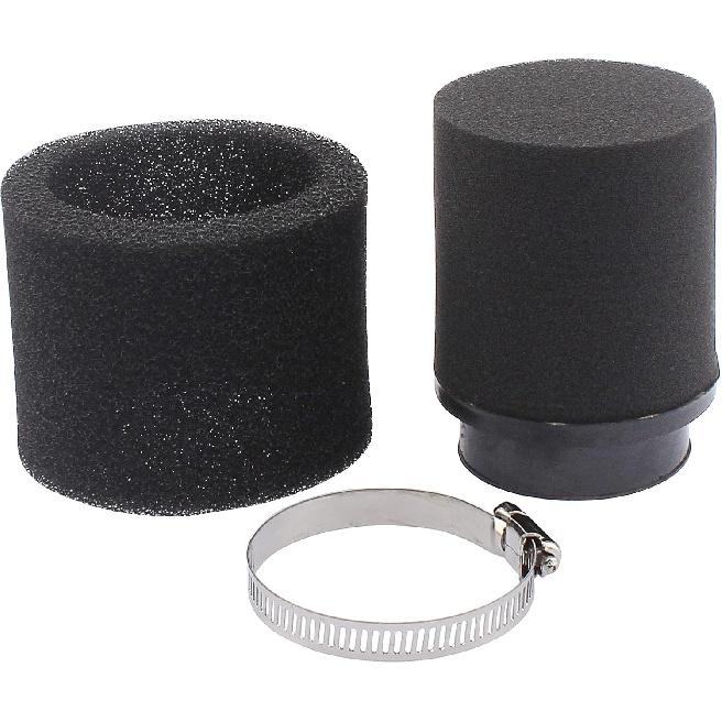 Universal 48mm 49mm 50mm Black Double Foam Pod Performance Filter for 50cc - 90cc 110cc 125cc ATV Quad Scooter Go Kart Moped Pit Dirt Super Bike GY6