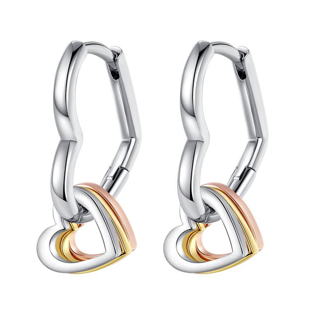 Wiosna 925 Srebro Sterlingowe Kwiat Owad Kobiety Kolczyki Geometryczne Koło Sztyft Złote Kolczyki Srebro 925