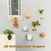 8Pcs Set Mini Ceramic Vase Design Magnet Refrigerator Magnet Diy Fridge Magnet For Flower For Flower Refrigerator Decorations