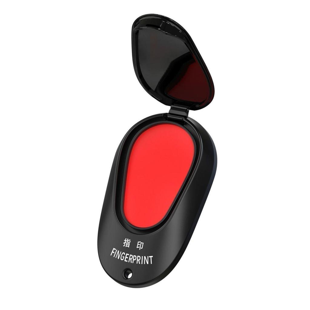 Quick-Dry Red Fingerprint Ink Pad for Office & Financial Use