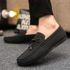 MAEDEF Men's Loafers Casual Flats Business Shoes Men Breathable Lightweight Slip on Boat Shoes Male Comfortable Men Formal Shoes