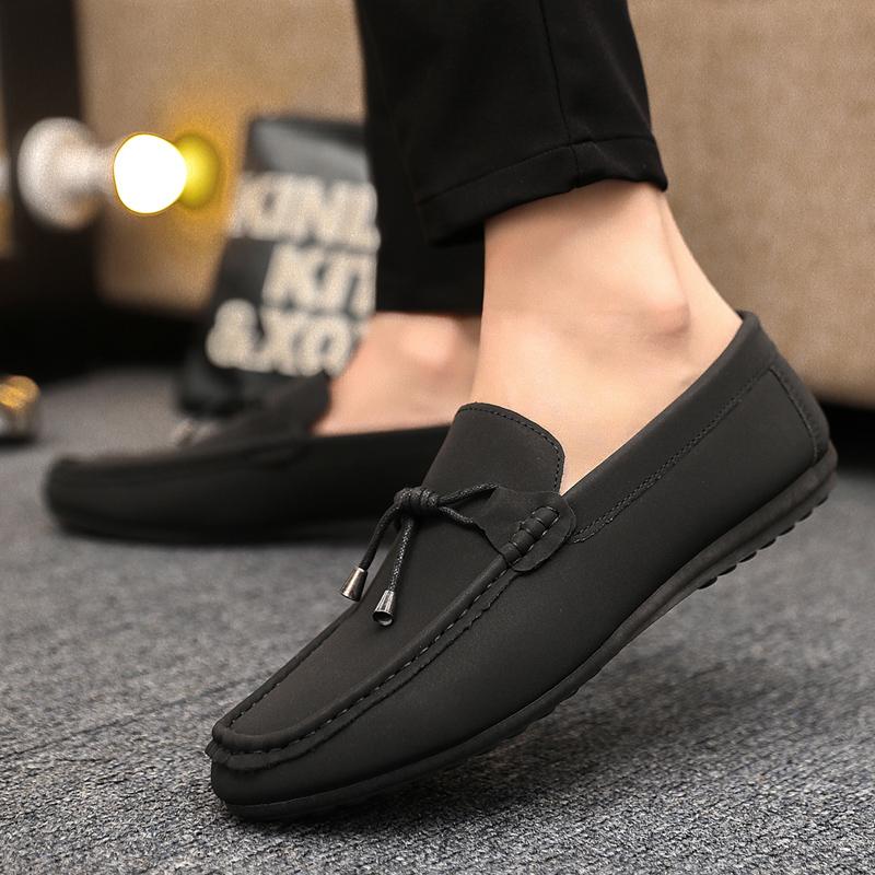 MAEDEF Men's Loafers Casual Flats Business Shoes Men Breathable Lightweight Slip on Boat Shoes Male Comfortable Men Formal Shoes