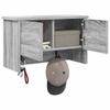 Wall Mounted Nightstand with Door Grey Sonoma 50 x 20 x 30 cm