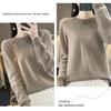Women's Cashmere Hollow-Out Round Neck Knitted Wool Pullover Sweater