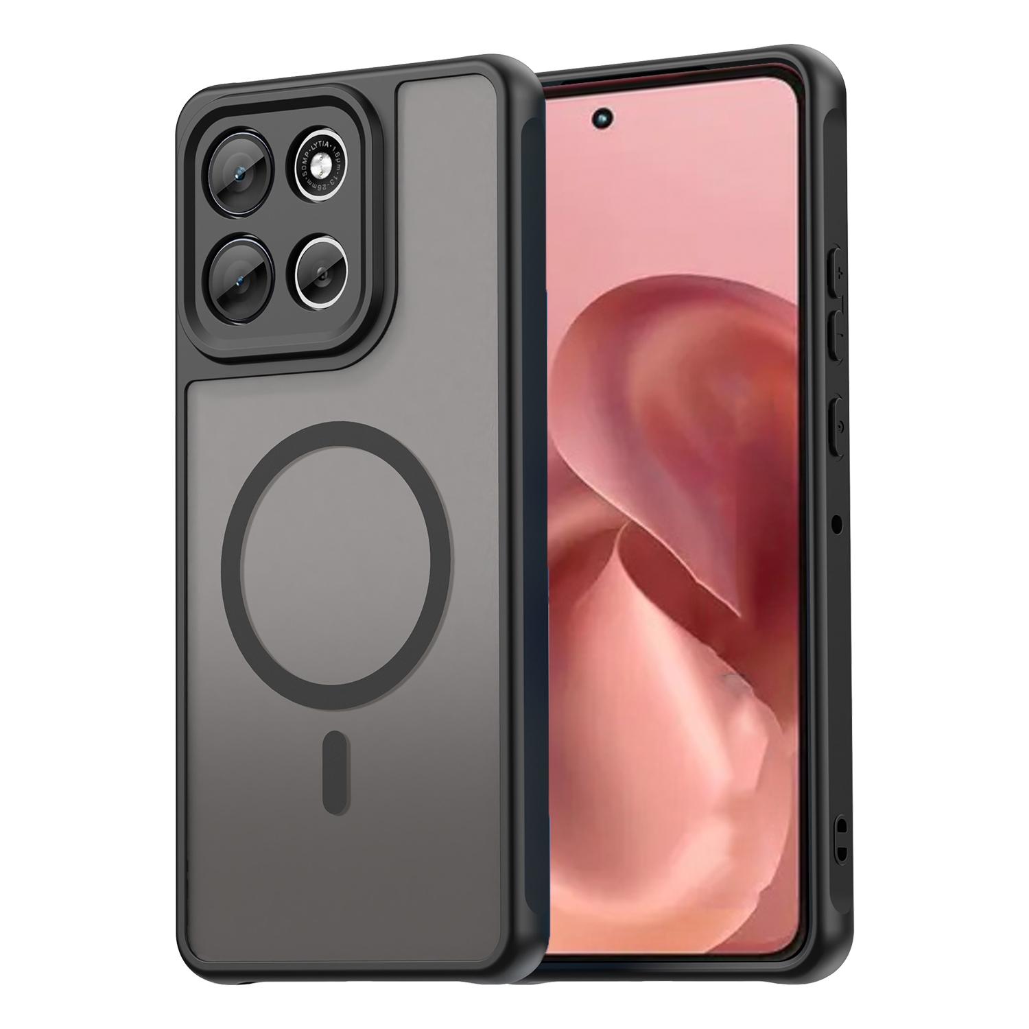 For Motorola Moto G86 5G Magnetic Case Anti Drop PC + TPU Phone Cover C