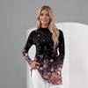 Women's Daily Casual Long Sleeve Mid Collar Top