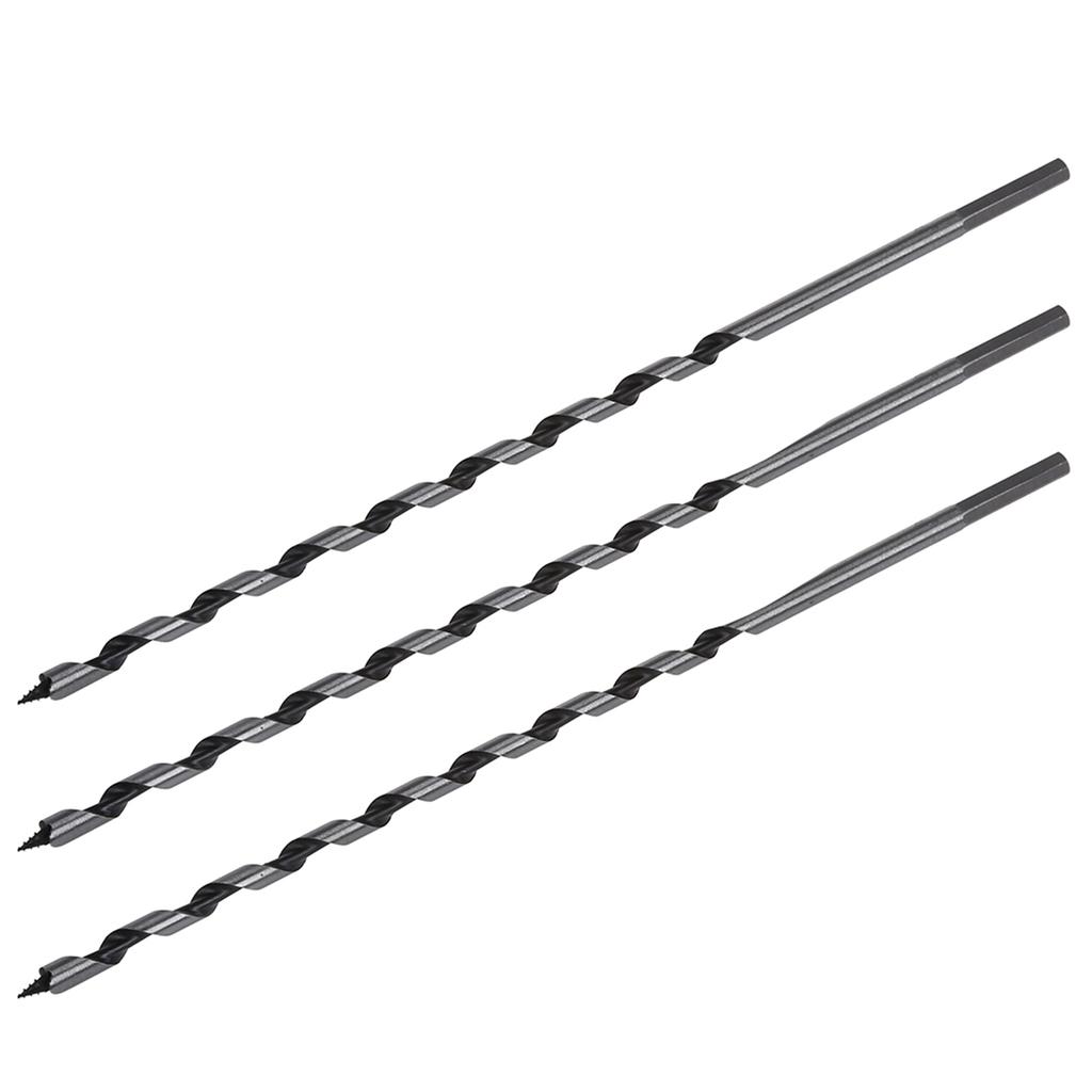 3Pcs 6Mm Long Combination Wood Borer Carpente Auger Drill Bit-B61B