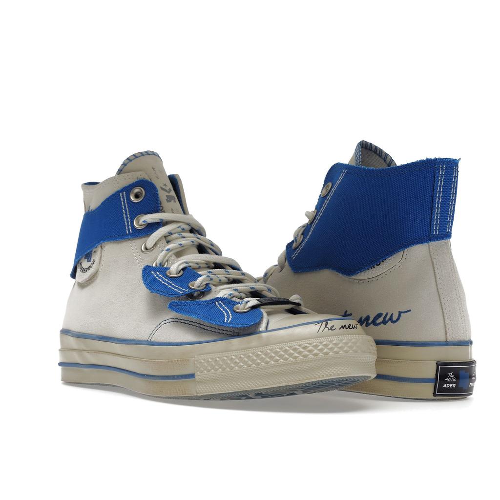 Ader Error X Converse Chuck 70 Create Next: The New Is Not New Unisex Sneakers Cream White Blue A04455C