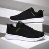 Mens Running Shoes Lightweight Breathable Mesh Sports Shoes Shock-absorbing Casual Fashionable Flat Sneakers for Man