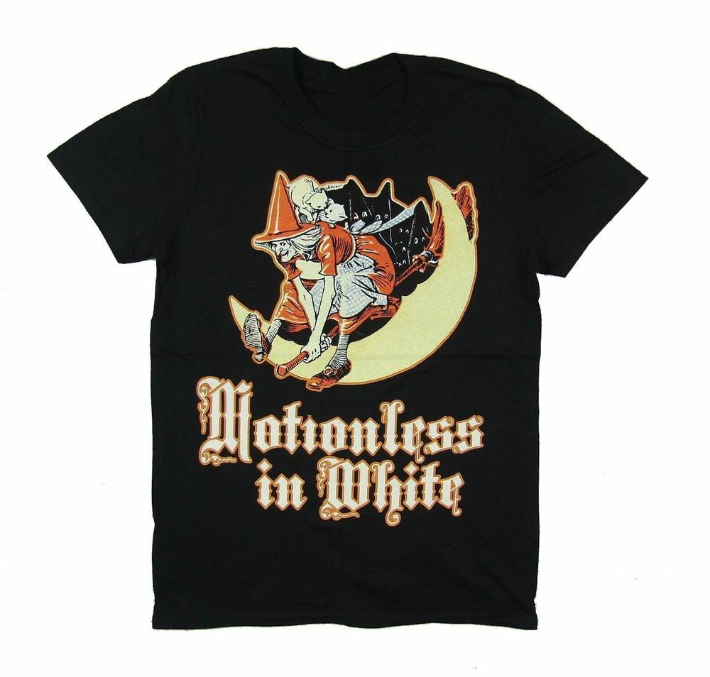 РАСПРОДАЖА Motionless in White Футболка с witches HALLOWEEN Черная Унисекс S-5XL Унисекс Футболка M