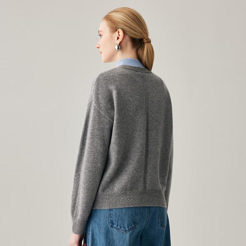 Zhaojun Women's 2025 A/W Semi-High Collar Cashmere Sweater