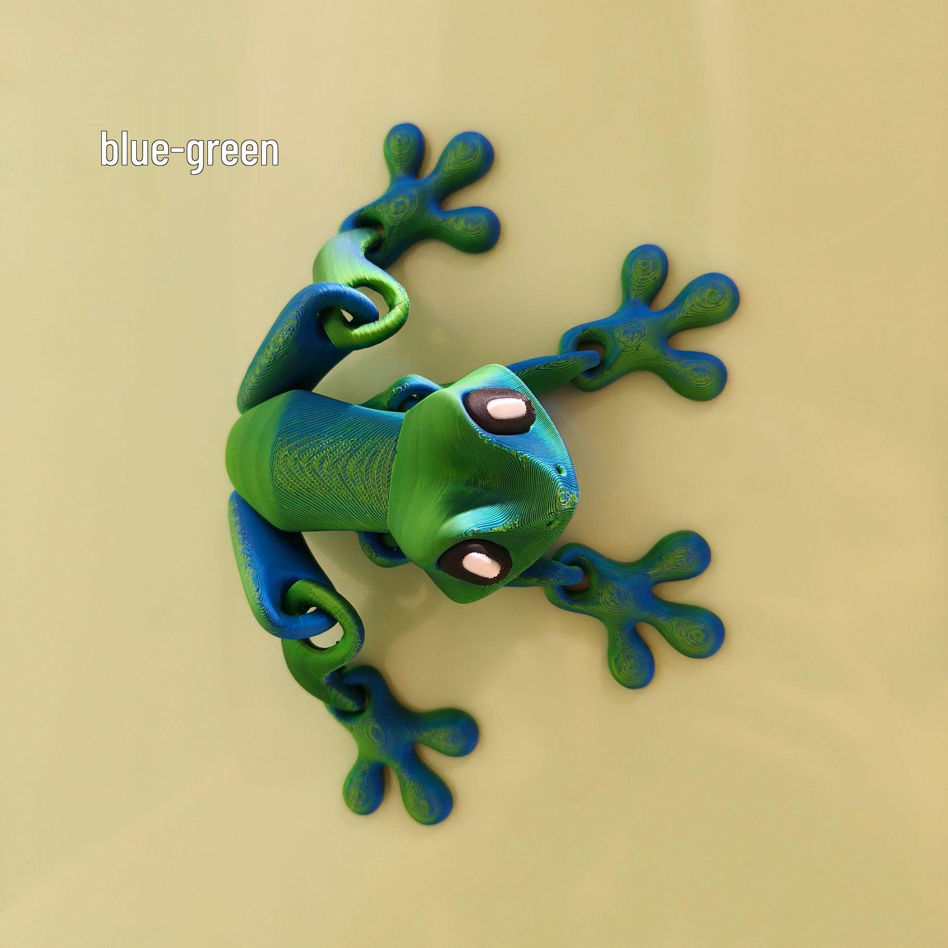 

3D Магнитная лягушка, подвижная фигурка - Оригинальное украшение для рабочего стола и холодильника, игрушка