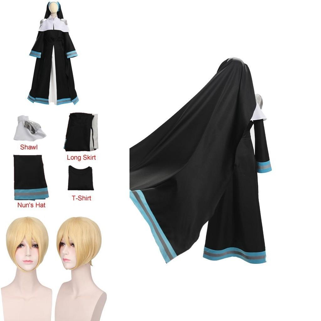 High-quality Flame Fire Brigade Alice Nun C Dress Firefighter Nun Dress Anime Cosplay Costume
