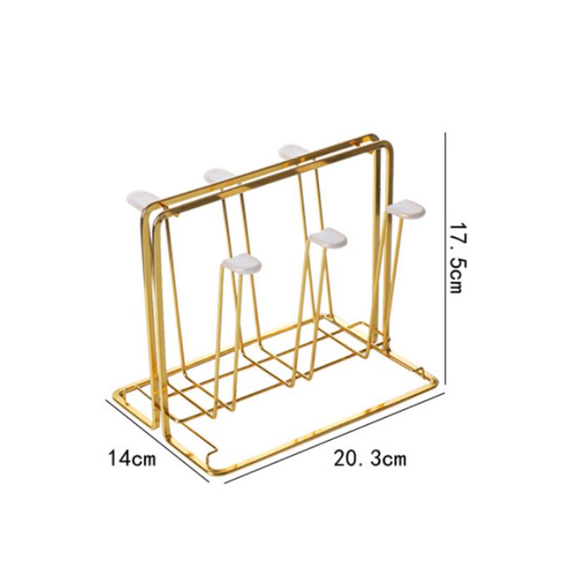 Home six-color water cup holder set, transparent high borosilicate heat-resistant glass, fireplace making tea water cup