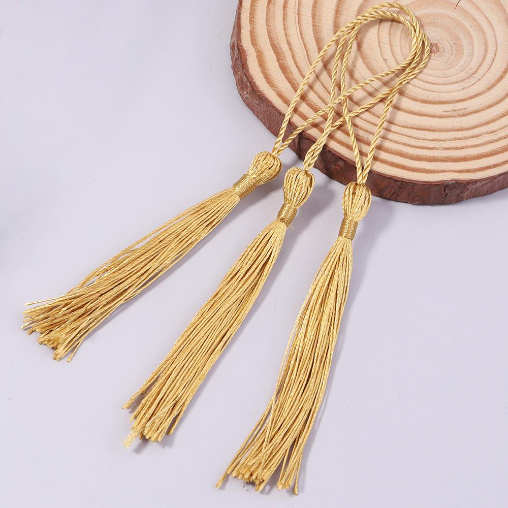 30-100pcs/lot Colorful Polyester Silk Tassel Fringe Cotton Tassels Trim For Sewing Curtains Accessories DIY Bookmark Decoration