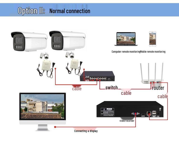 Tiantong Outdoor Waterproof HD Night Vision Security Camera with Intelligent Motion Detection