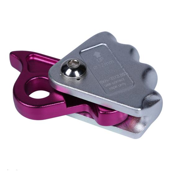 Rope Grab Ascender Rustproof Corrosion Resistant Strong Bearing Capacity Fall Protection Carabiner Belay Device