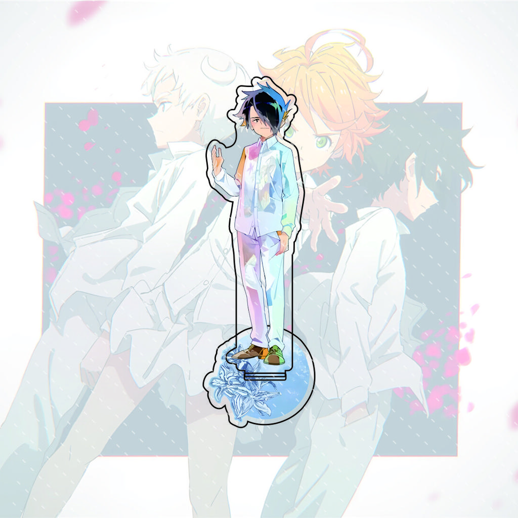 The Promised Neverland anime character display stand, 15CM acrylic material, model display board, collectible edition.