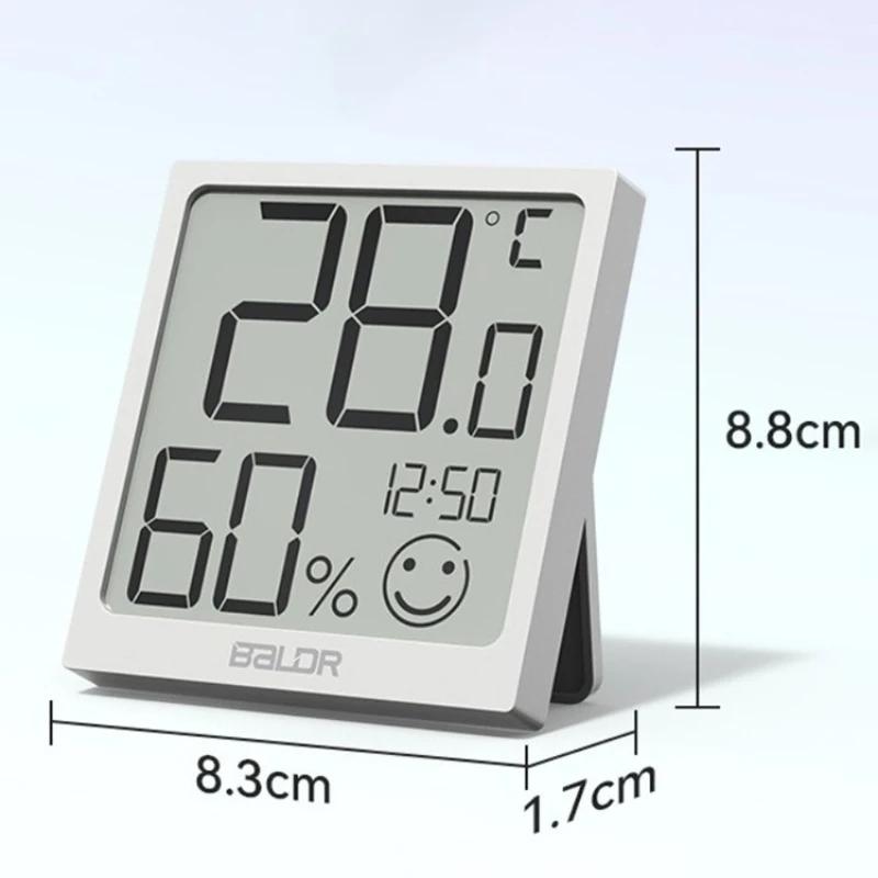 Room Digital Thermometer Mini Temperature Meter Indoor Desktop Thermometer Ambient Environment Hygrometer Home Monitor Tools белый