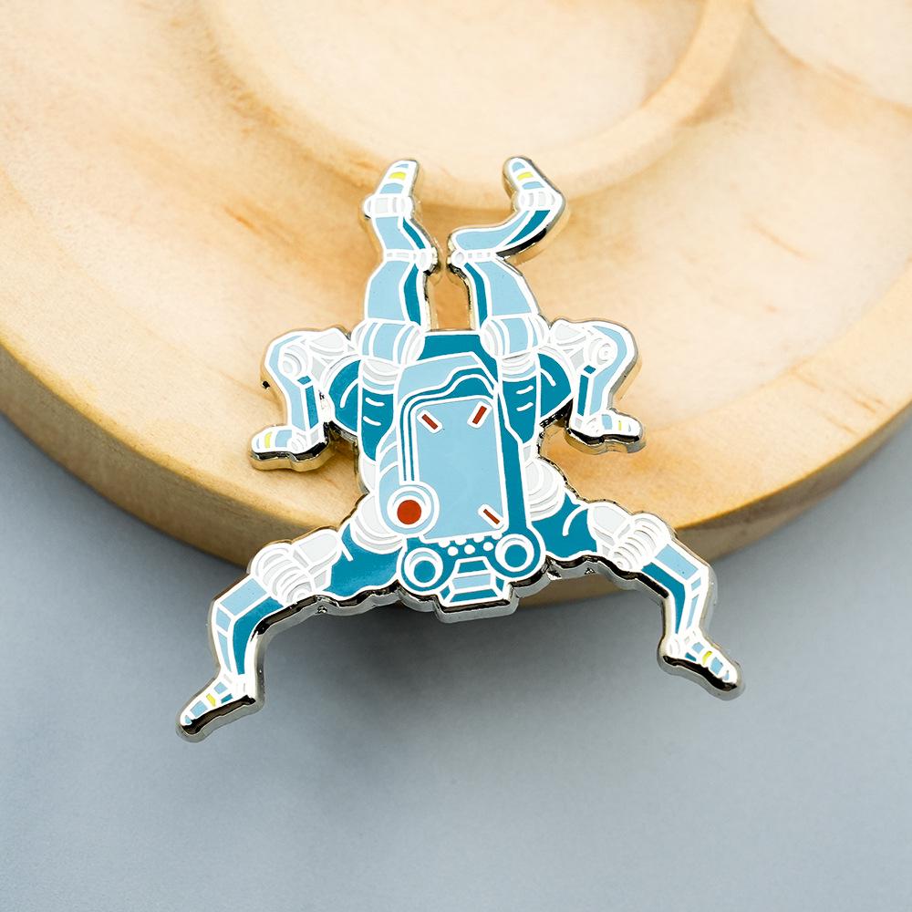 Punk 2077 Spider Robot Enamel Brooch: Cyberpunk Tech Pin Gift