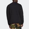 adidas Originals Sprt Arc Crew Casual Sports Round Neck Long Sleeves Black Men's GN2464