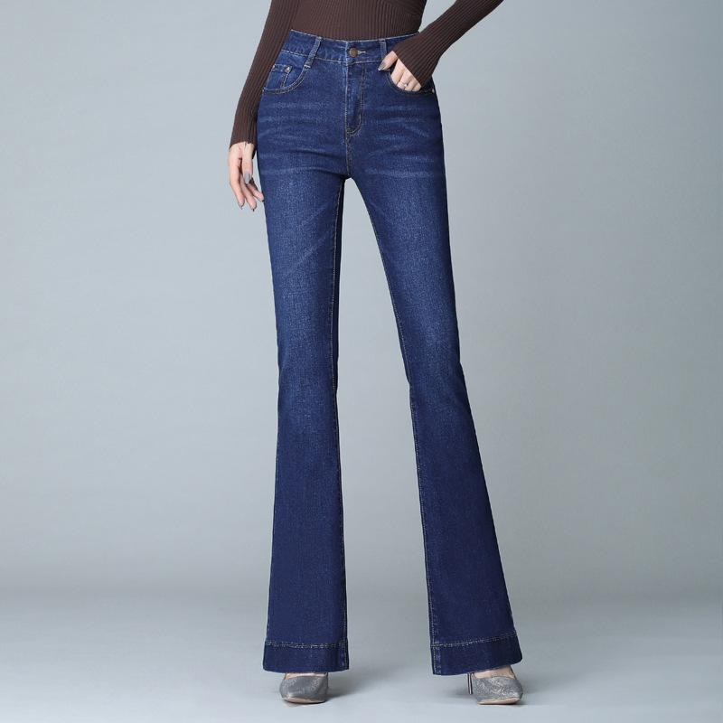 Women's Jeans Big Size High Waist Stretch Ladies Trousers Flared Jeans Women's Spring Summer Loose Wide Leg Pants