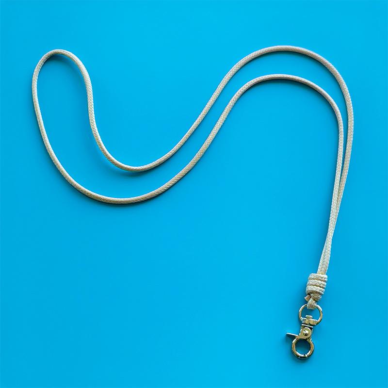 Solid Color Mobile Phone Lanyard Wax Line Long Multi-Color Anti-Lost Rope Versatile Glasses Clip Change Bag Necklace Lanyard