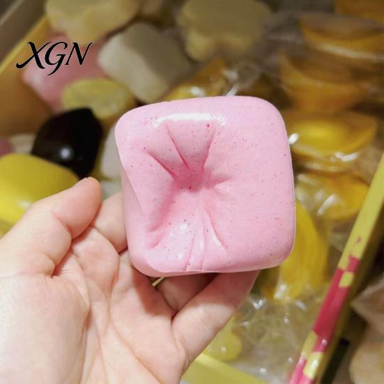 Decompress Stress Ball Soft Sticky Cake Squeeze Toy Slow-Rising PU Fidget with Realistic Frosting Texture Durable & Colorful Sprinkles Reliever