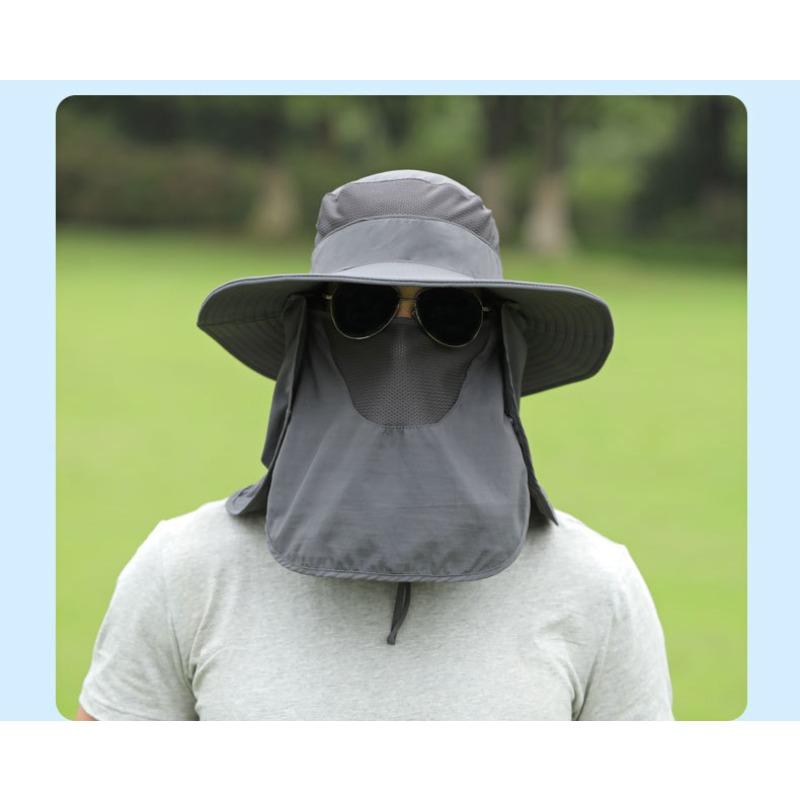 Fisherman Hat Men Sun Hat Summer Outdoor Quick Dry Sun Protection Hat Fishing Hat Breathable Sun Hat Women Face Covering Hat