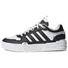 Neo D-Pad Leather Comfortable Trendy Slip-Resistant Durable Lightweight Low-Top Skate Shoes Unisex Sneakers Black White IG7586