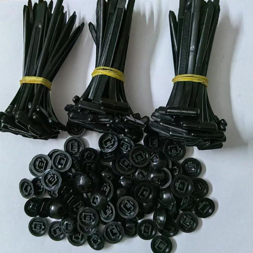 20/50100Pcs Multipurpose Heavy Duty Nylon Zip Ties Nylon Buckle Tie Holder  Car Daily Repair