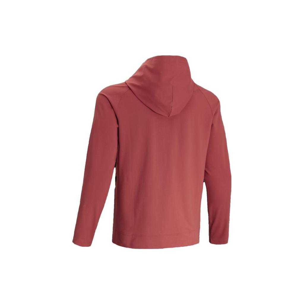 Under Armour Solid Color Zip-Up Hooded Sports Jacket Men Jackets Chakra-Red 1374495-638