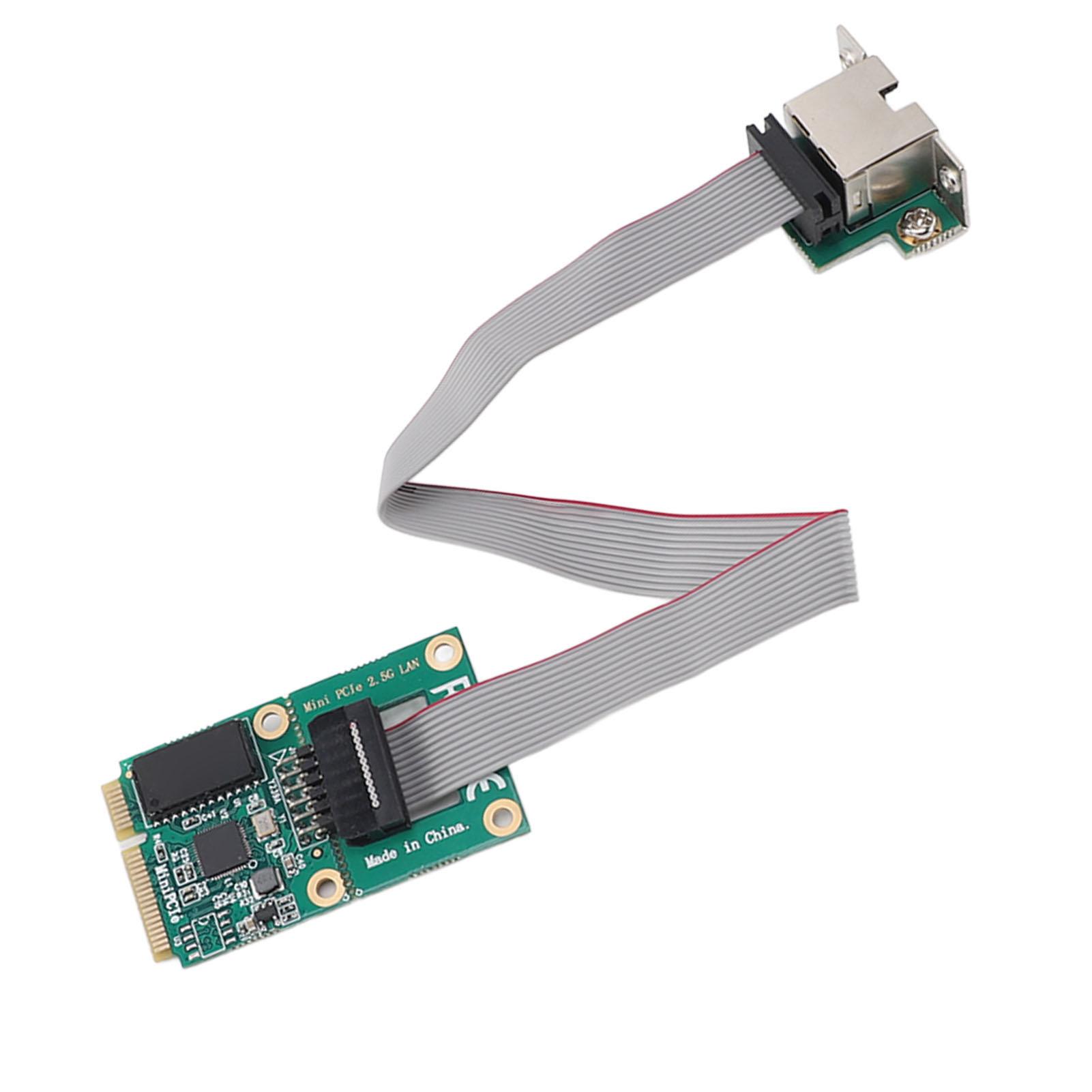 

Мережева карта Mini PCIE 2,5G, висока швидкість передачі, стабільна карта Mini PCI Express RJ45, мережевий адаптер