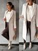 Manteau en laine double boutonnage à manches longues Bestseller Femme Automne/Hiver 2025