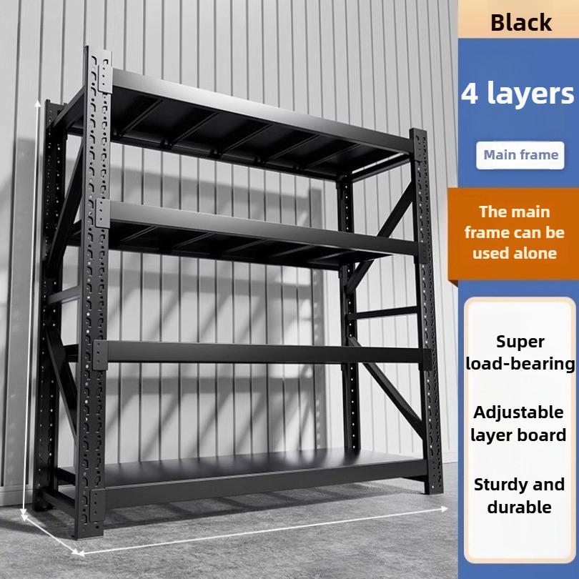 Warehouse Heavy-duty Floor Display Rack Household Supermarket Multi-function Iron Shelf Thickening Storage Shelves