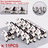 Medieval Military Sets Cavalry Figures War Horse Animals Building Blocks Parts Knight Weapons Accessories Toys for kids gifts