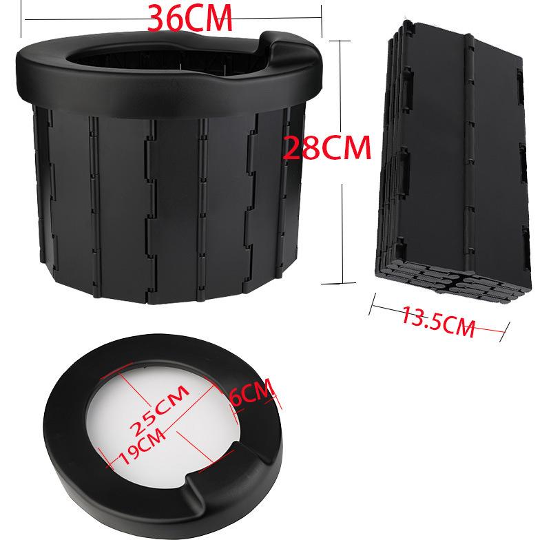 Portable Folding Camping Toilet with Children's Seat for Adults and Kids