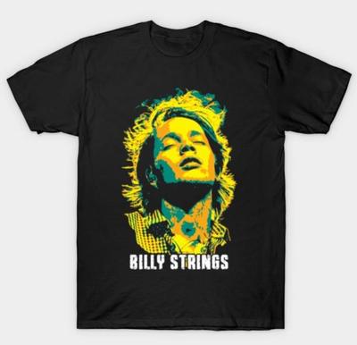Graphic Billy Strings Guitarist Unisex Cotton Black T-shirt All Size AN009