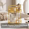 2-Tier Storage Rack Compact Rotating Stand Revolving for Vanity, Kitchen